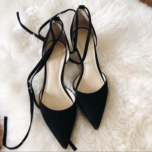 Ivanka Trump pointed toe lace up heels